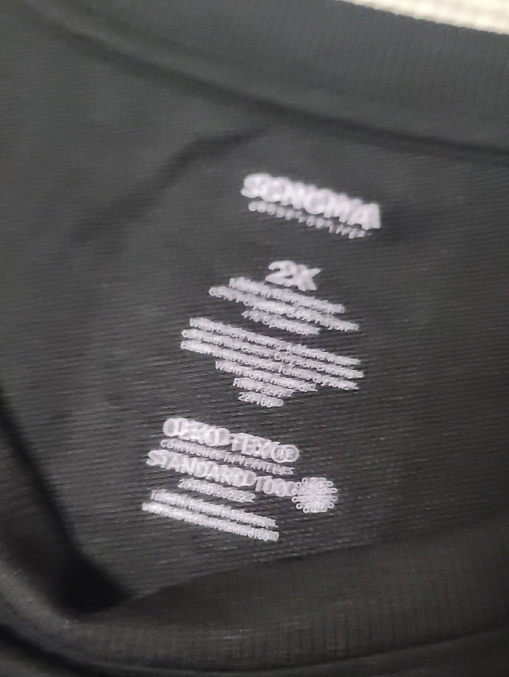 3/$20 Sonoma Split-Side Black Sweatshirt - Picture 2 of 6